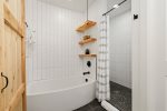 5-piece master bath with separate shower